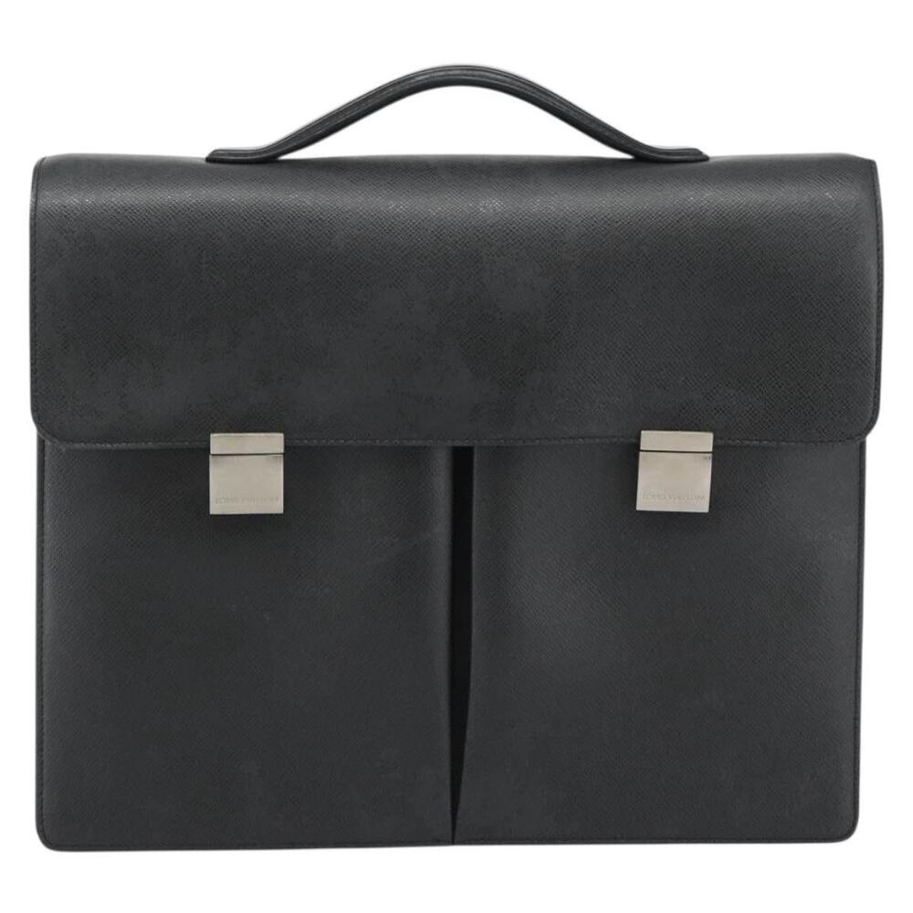 Louis Vuitton Taiga Serviette Kazan Business Bag Black